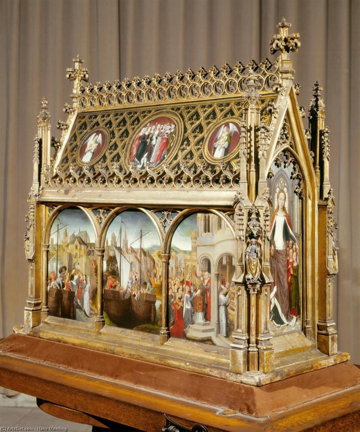WikiOO.org - Encyclopedia of Fine Arts - Maleri, Artwork Hans Memling - St Ursula Shrine