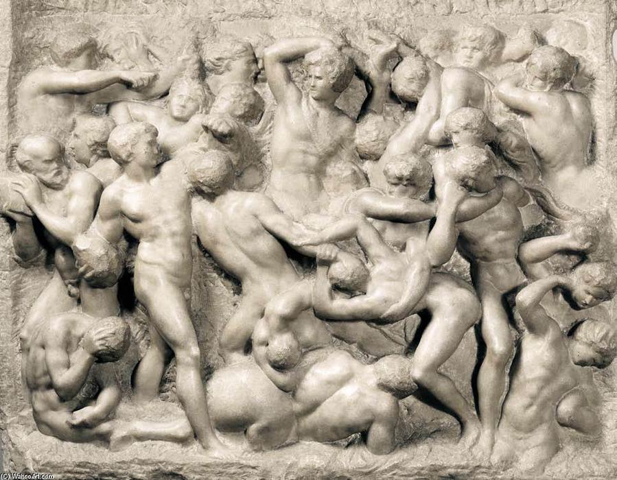 WikiOO.org - Encyclopedia of Fine Arts - Malba, Artwork Michelangelo Buonarroti - Battle