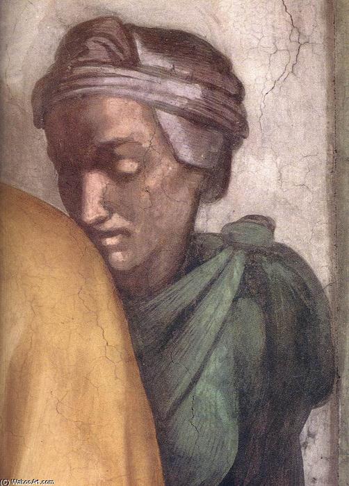Wikioo.org - The Encyclopedia of Fine Arts - Painting, Artwork by Michelangelo Buonarroti - Jacob - Joseph (detail)
