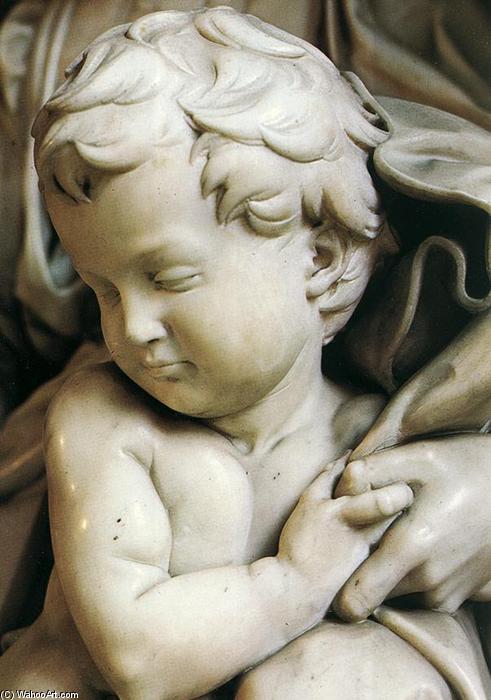 Wikioo.org – L'Enciclopedia delle Belle Arti - Pittura, Opere di Michelangelo Buonarroti - Madonna col Bambino particolare