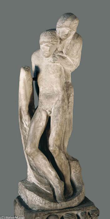 WikiOO.org - Enciklopedija likovnih umjetnosti - Slikarstvo, umjetnička djela Michelangelo Buonarroti - Pietà Rondanini, (unfinished)
