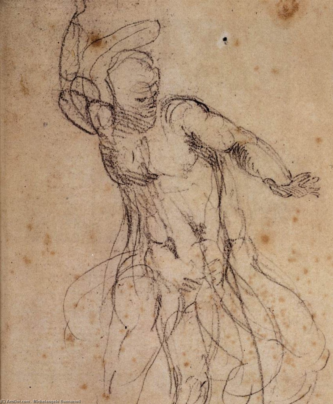 WikiOO.org - אנציקלופדיה לאמנויות יפות - ציור, יצירות אמנות Michelangelo Buonarroti - Resurrection of Christ
