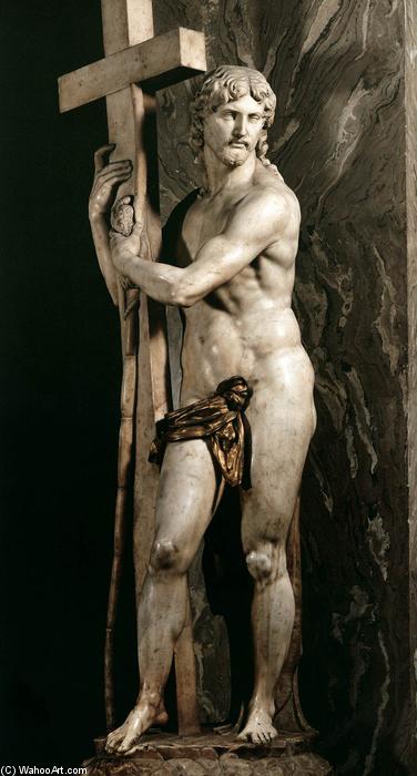 WikiOO.org - دایره المعارف هنرهای زیبا - نقاشی، آثار هنری Michelangelo Buonarroti - Risen Christ