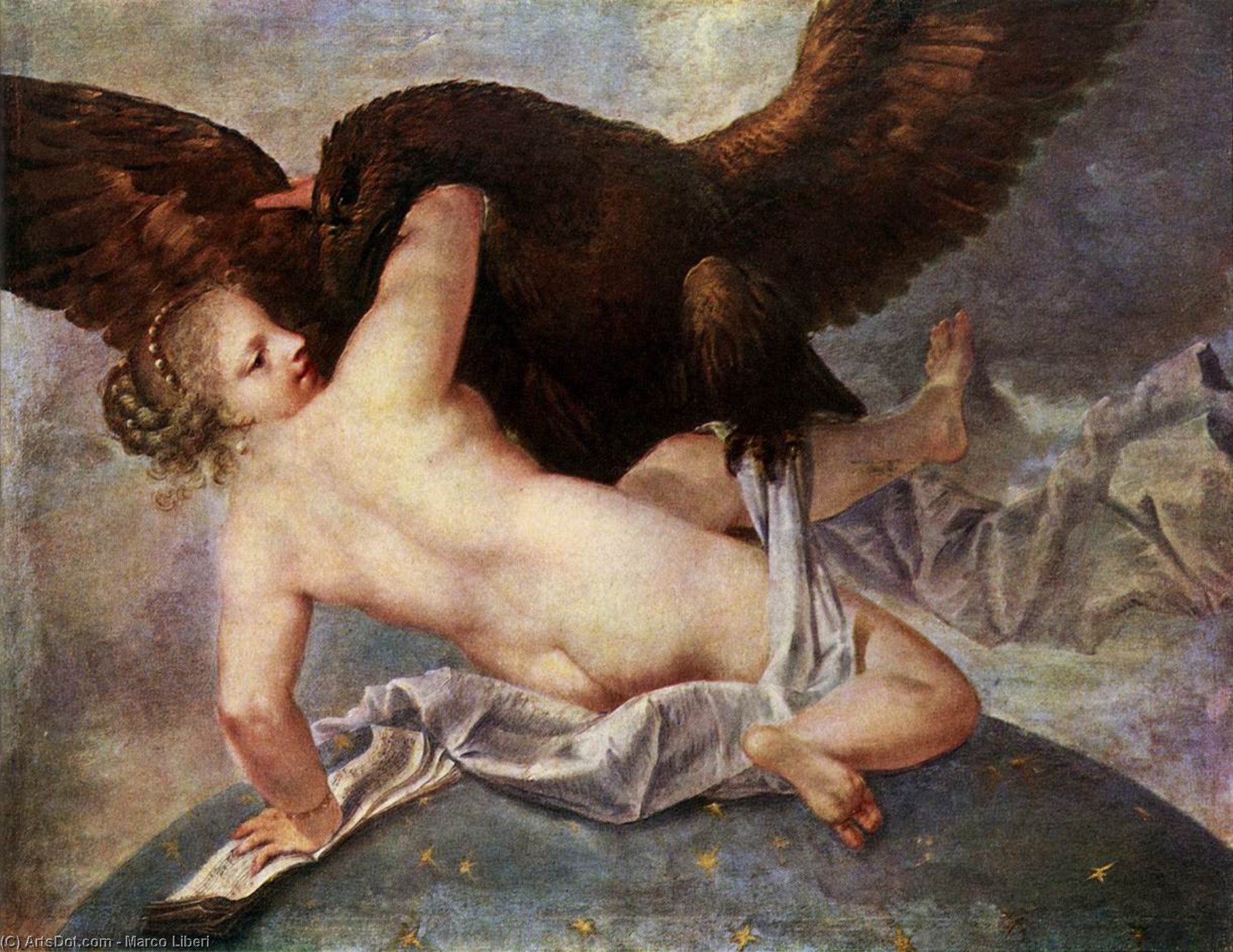 Wikioo.org – L'Enciclopedia delle Belle Arti - Pittura, Opere di Marco Liberi - Giove e mnemosyne