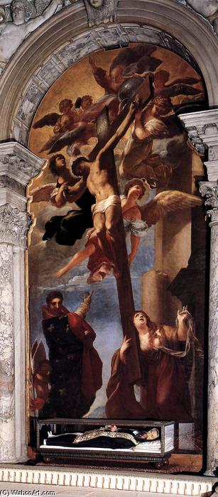 Wikioo.org - The Encyclopedia of Fine Arts - Painting, Artwork by Pietro Liberi - Crucifixion and the Magdalene