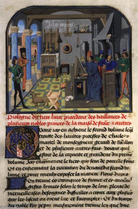 Wikioo.org - The Encyclopedia of Fine Arts - Painting, Artwork by Loyset Liédet - L'Histoire de Charles Martel, vol. 3 (Ms. 8, fol 7r)