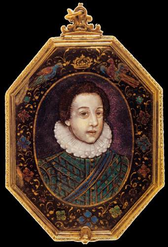 WikiOO.org - Encyclopedia of Fine Arts - Maleri, Artwork Jean Limosin - Portrait of the Young Louis XIII