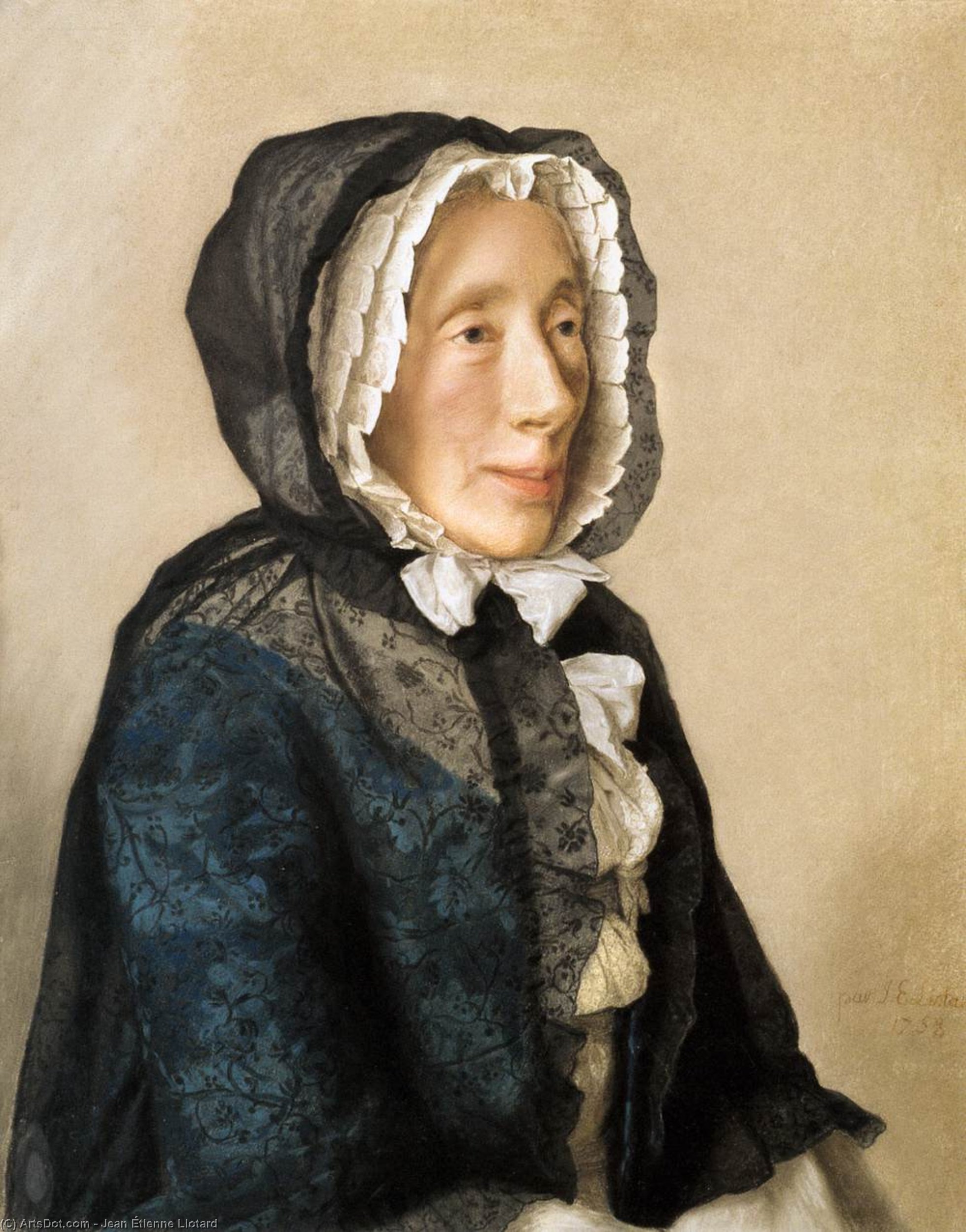 Wikioo.org - The Encyclopedia of Fine Arts - Painting, Artwork by Jean Étienne Liotard - Madame Jean Tronchin
