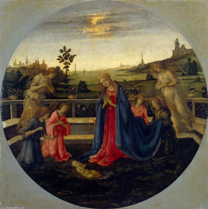Wikioo.org - The Encyclopedia of Fine Arts - Painting, Artwork by Filippino Lippi - Adoration of the Child