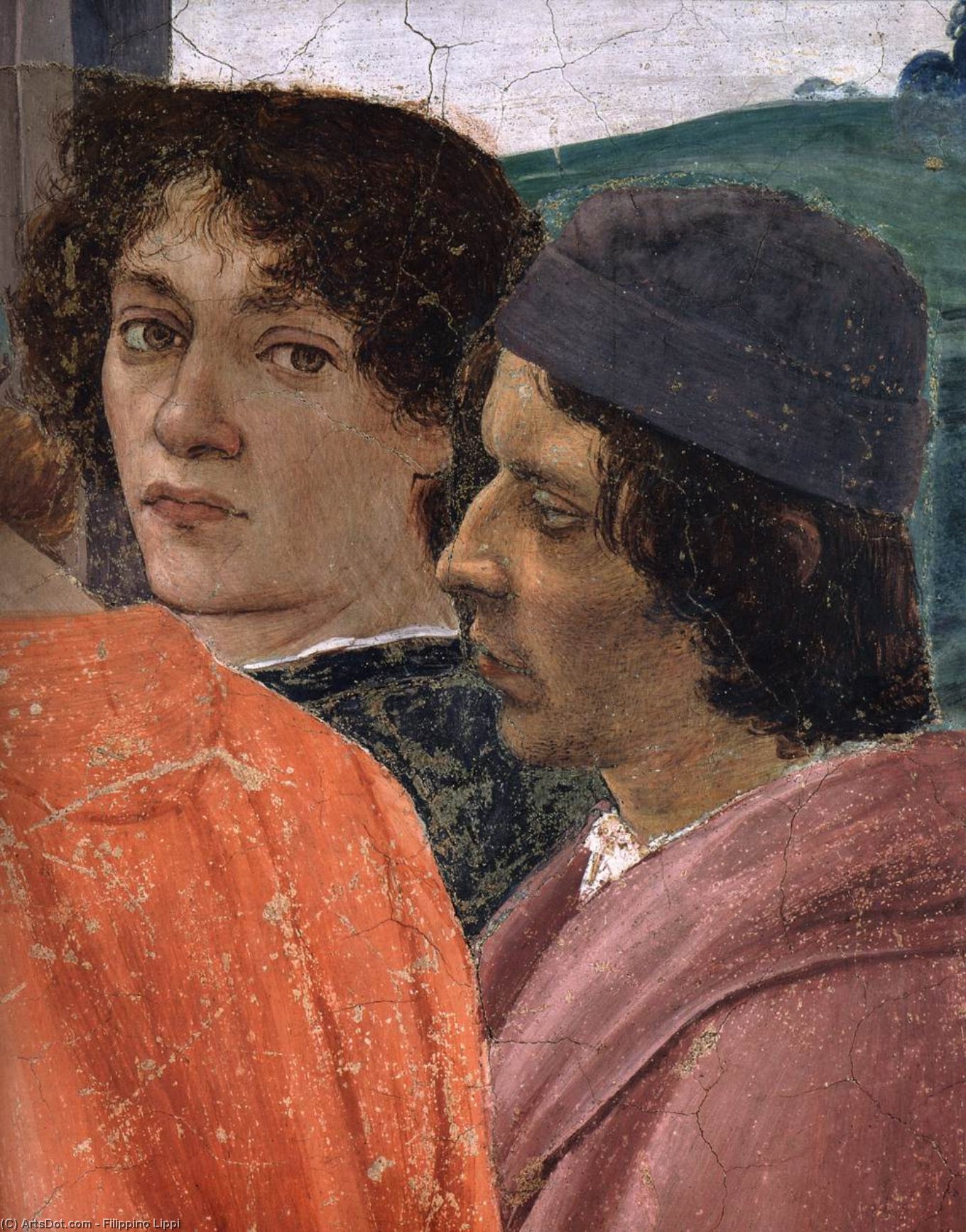 Wikioo.org - Encyklopedia Sztuk Pięknych - Malarstwo, Grafika Filippino Lippi - Crucifixion of Peter (detail)