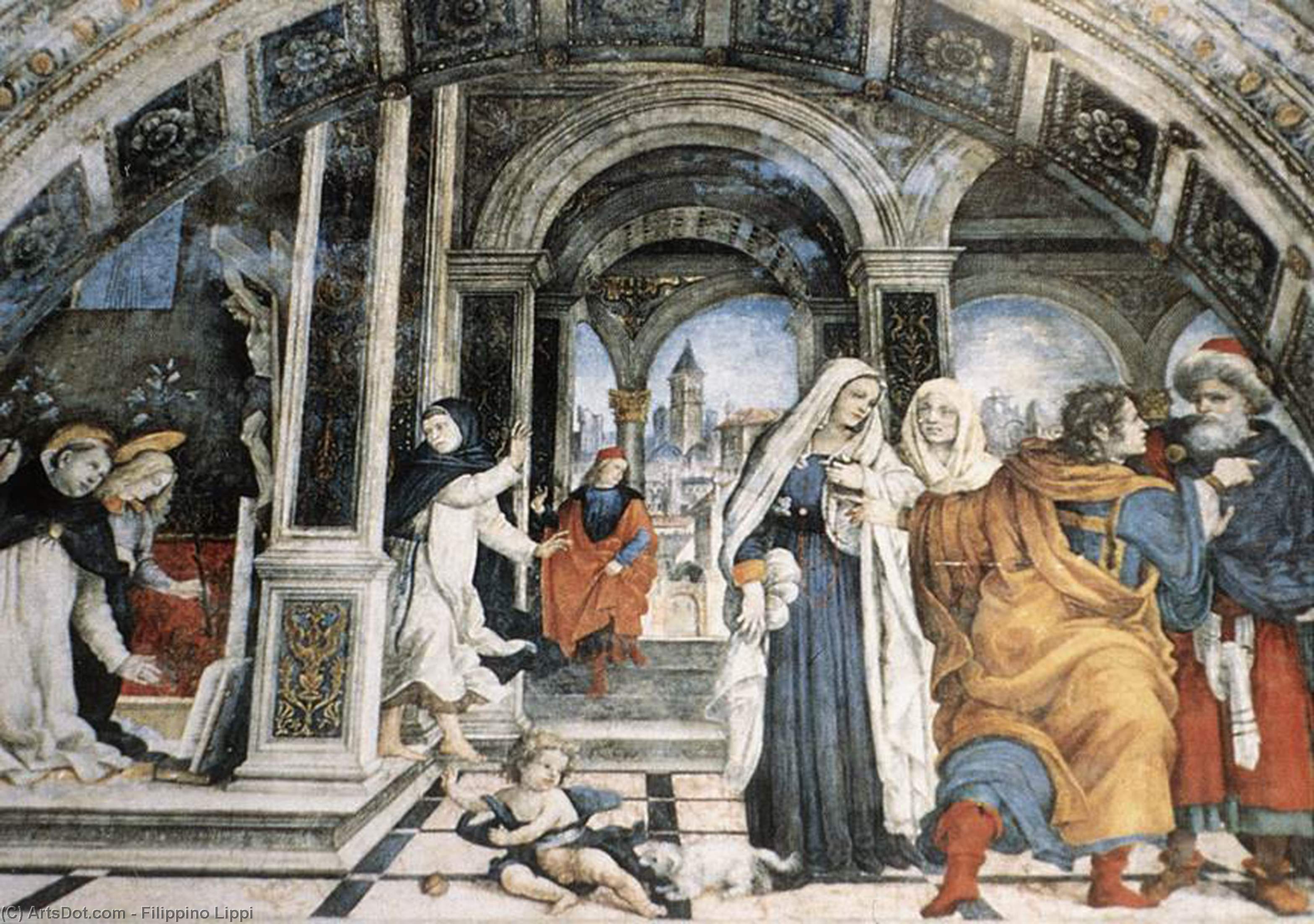 Wikioo.org - สารานุกรมวิจิตรศิลป์ - จิตรกรรม Filippino Lippi - Miracle of St Thomas Aquinas