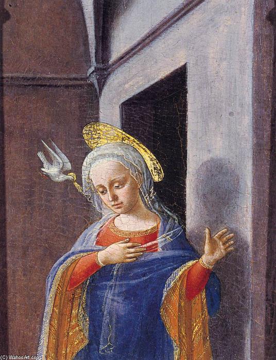 Wikioo.org - The Encyclopedia of Fine Arts - Painting, Artwork by Fra Filippo Lippi - Annunciation (detail)
