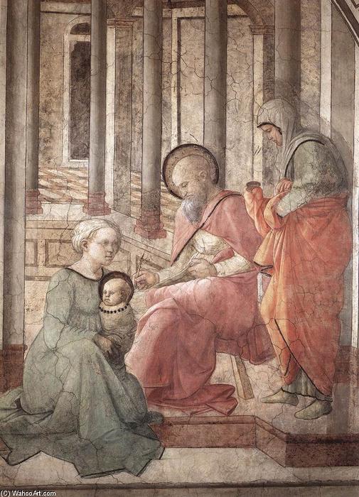 Wikioo.org - The Encyclopedia of Fine Arts - Painting, Artwork by Fra Filippo Lippi - Birth and Naming St John (detail)
