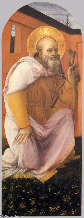 Wikioo.org – La Enciclopedia de las Bellas Artes - Pintura, Obras de arte de Fra Filippo Lippi - San Antonio Abad
