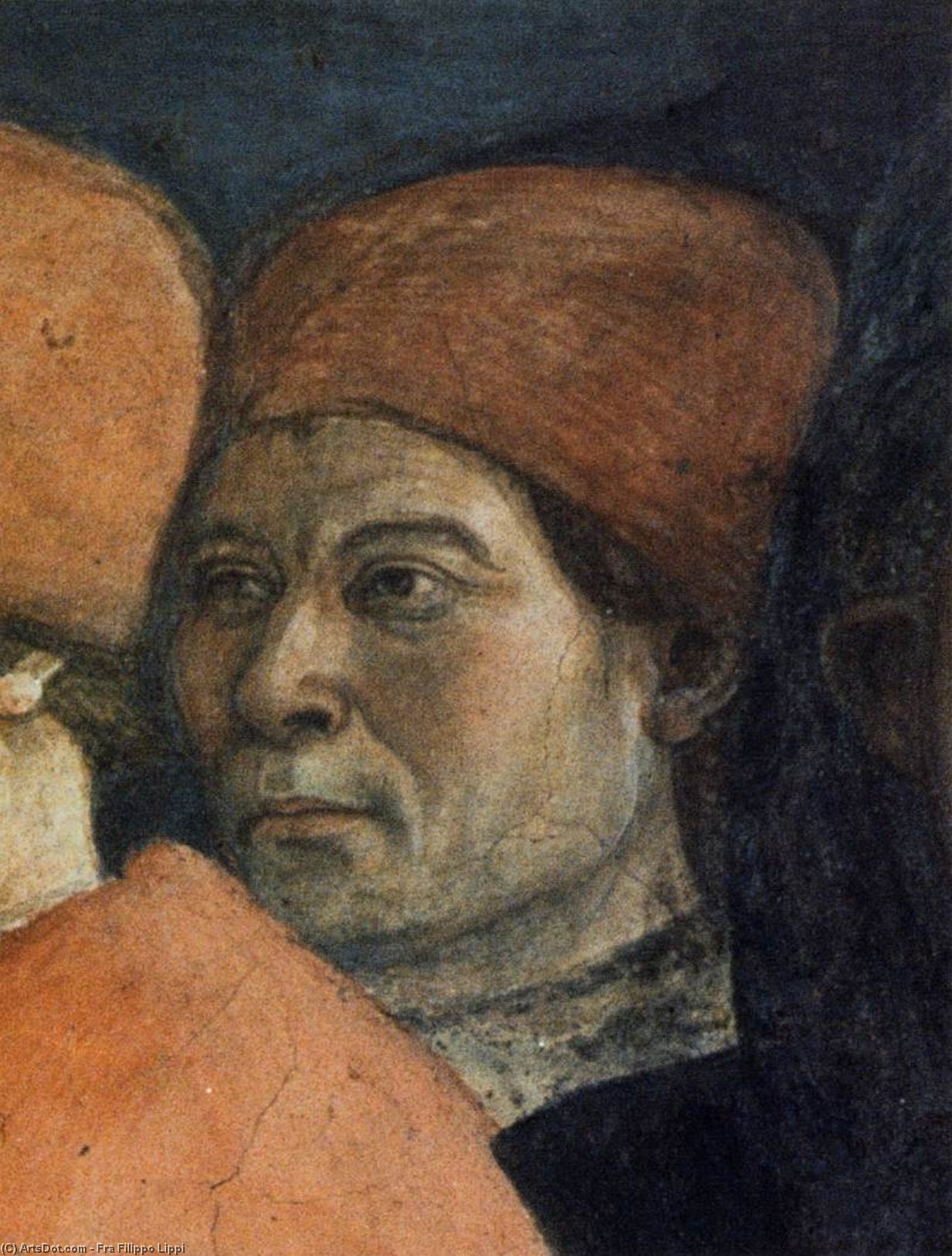 Wikioo.org - The Encyclopedia of Fine Arts - Painting, Artwork by Fra Filippo Lippi - The Funeral of St Stephen (detail)