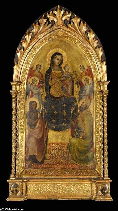 Wikioo.org - The Encyclopedia of Fine Arts - Painting, Artwork by Lippo D'andrea Di Lippo - Madonna and Child Enthroned