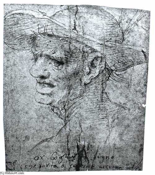 Wikioo.org - สารานุกรมวิจิตรศิลป์ - จิตรกรรม Giovan Paolo Lomazzo - Head of an Executioner