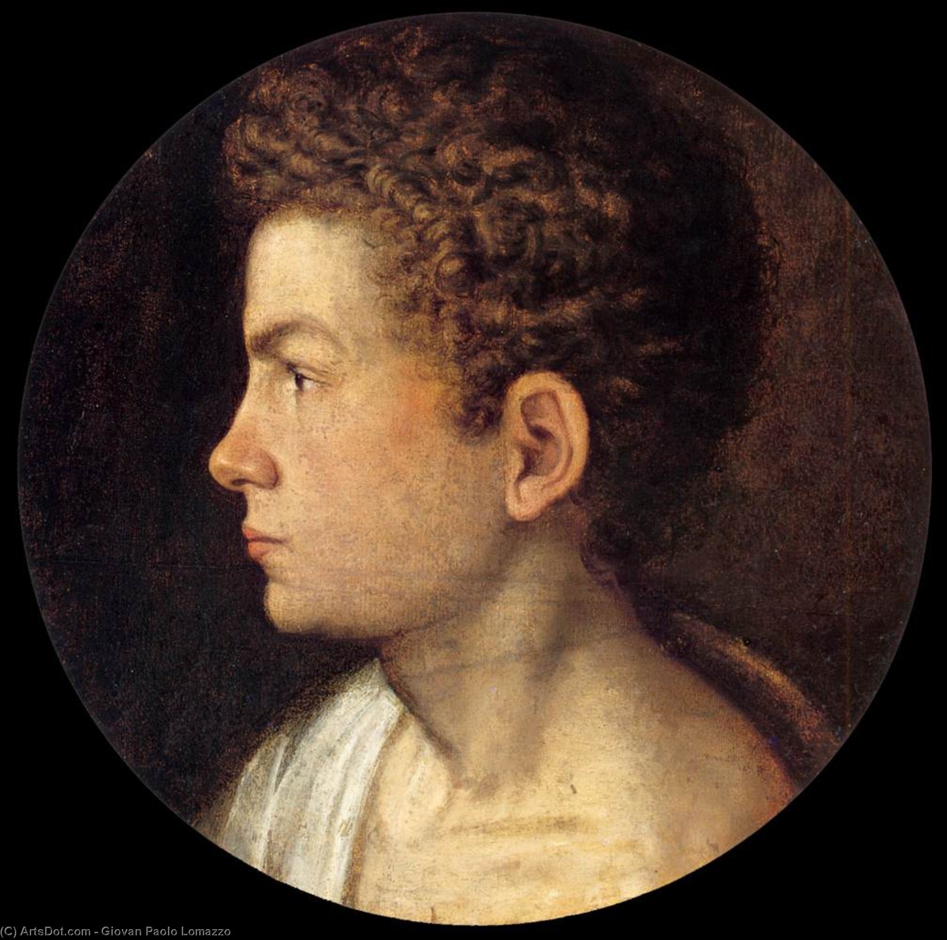 WikiOO.org - Εγκυκλοπαίδεια Καλών Τεχνών - Ζωγραφική, έργα τέχνης Giovan Paolo Lomazzo - Self-Portrait