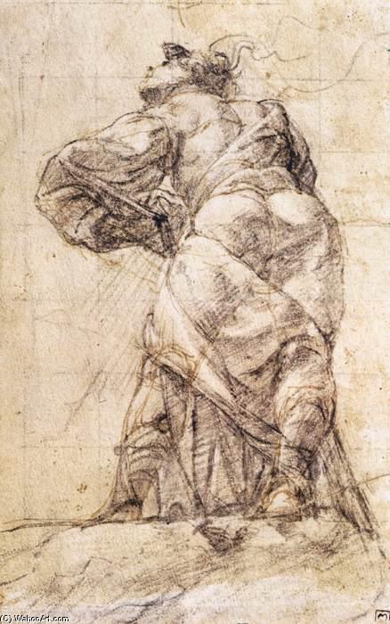 Wikioo.org - The Encyclopedia of Fine Arts - Painting, Artwork by Giovan Paolo Lomazzo - Study of a Prophet