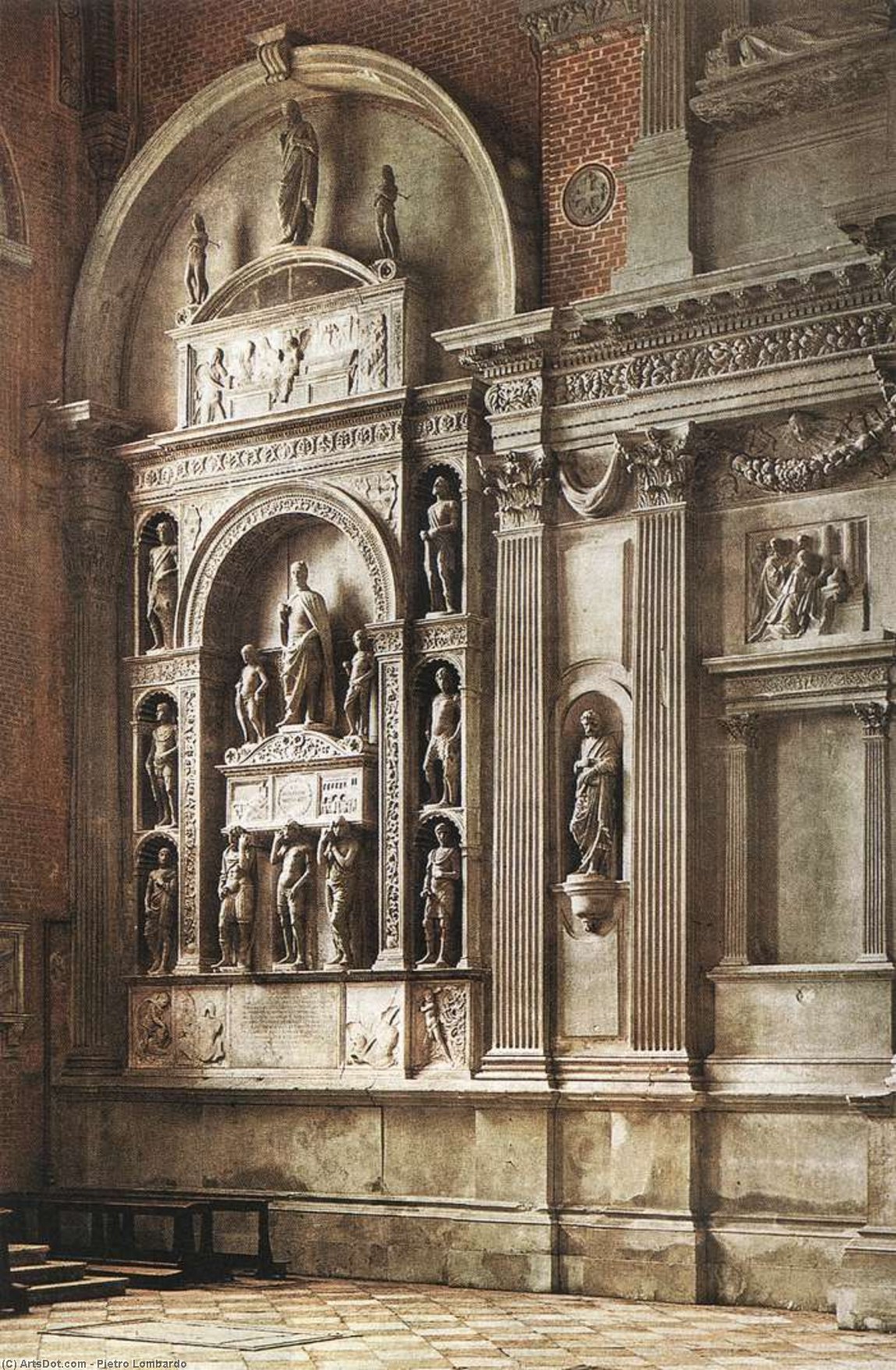 Wikioo.org – La Enciclopedia de las Bellas Artes - Pintura, Obras de arte de Pietro Lombardo - Monumento de pietro mocenigo