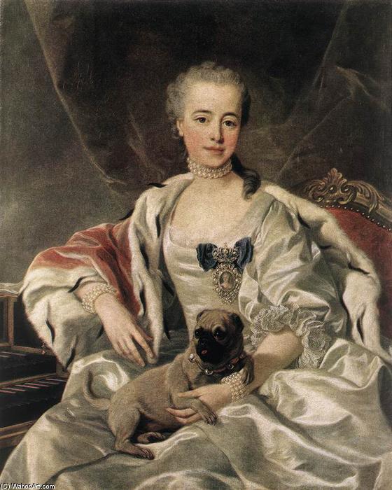 Wikioo.org - The Encyclopedia of Fine Arts - Painting, Artwork by Louis Michel Van Loo - Portrait of Catherina Golitsyna