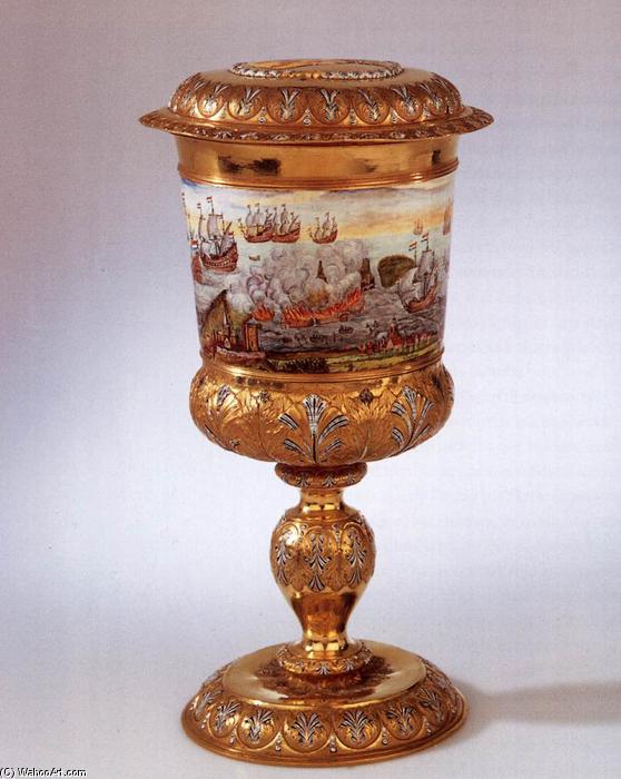 Wikioo.org - The Encyclopedia of Fine Arts - Painting, Artwork by Nicolaas Loockemans - Covered goblet