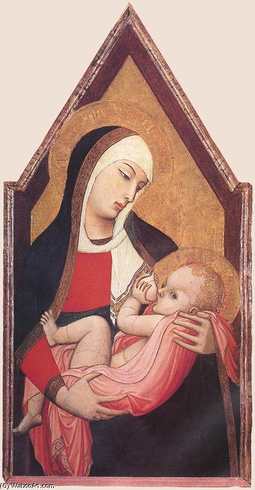 Wikioo.org - The Encyclopedia of Fine Arts - Painting, Artwork by Ambrogio Lorenzetti - Suckling Madonna