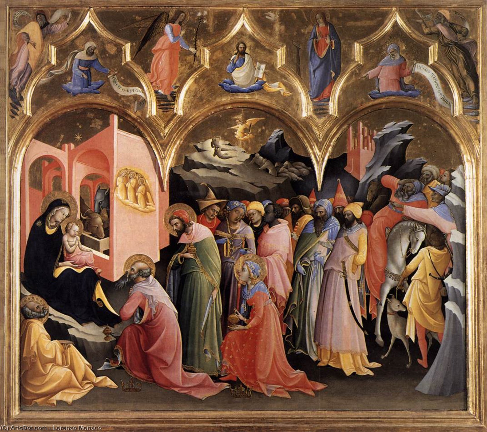 Wikioo.org - The Encyclopedia of Fine Arts - Painting, Artwork by Lorenzo Monaco - Adoration of the Magi