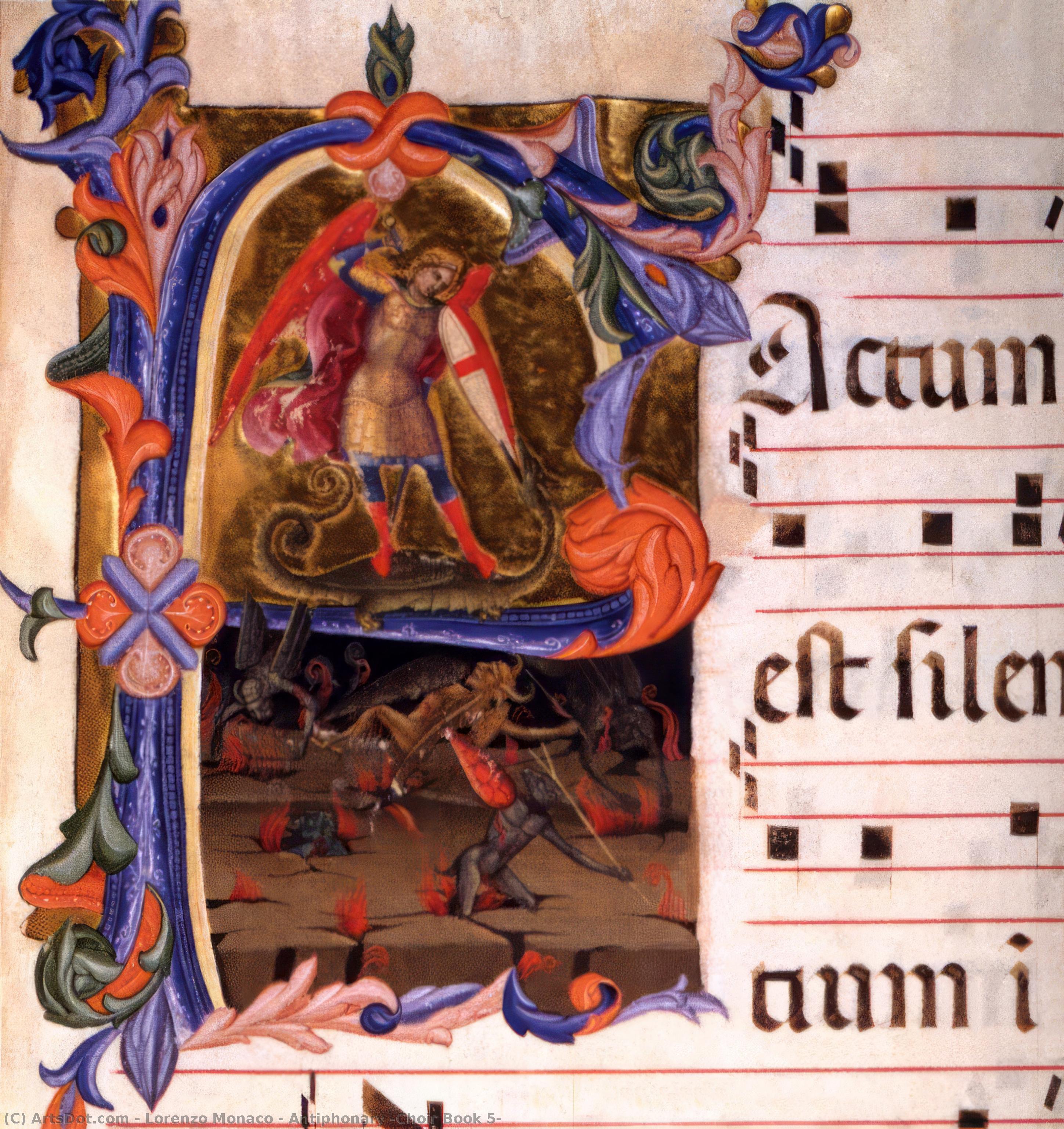 WikiOO.org - Enciklopedija likovnih umjetnosti - Slikarstvo, umjetnička djela Lorenzo Monaco - Antiphonary (Choir Book 5)