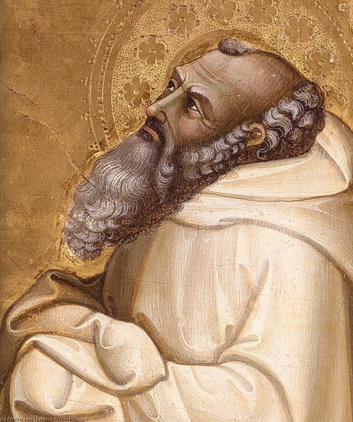 WikiOO.org - Encyclopedia of Fine Arts - Maleri, Artwork Lorenzo Monaco - Christ on the Cross (detail)