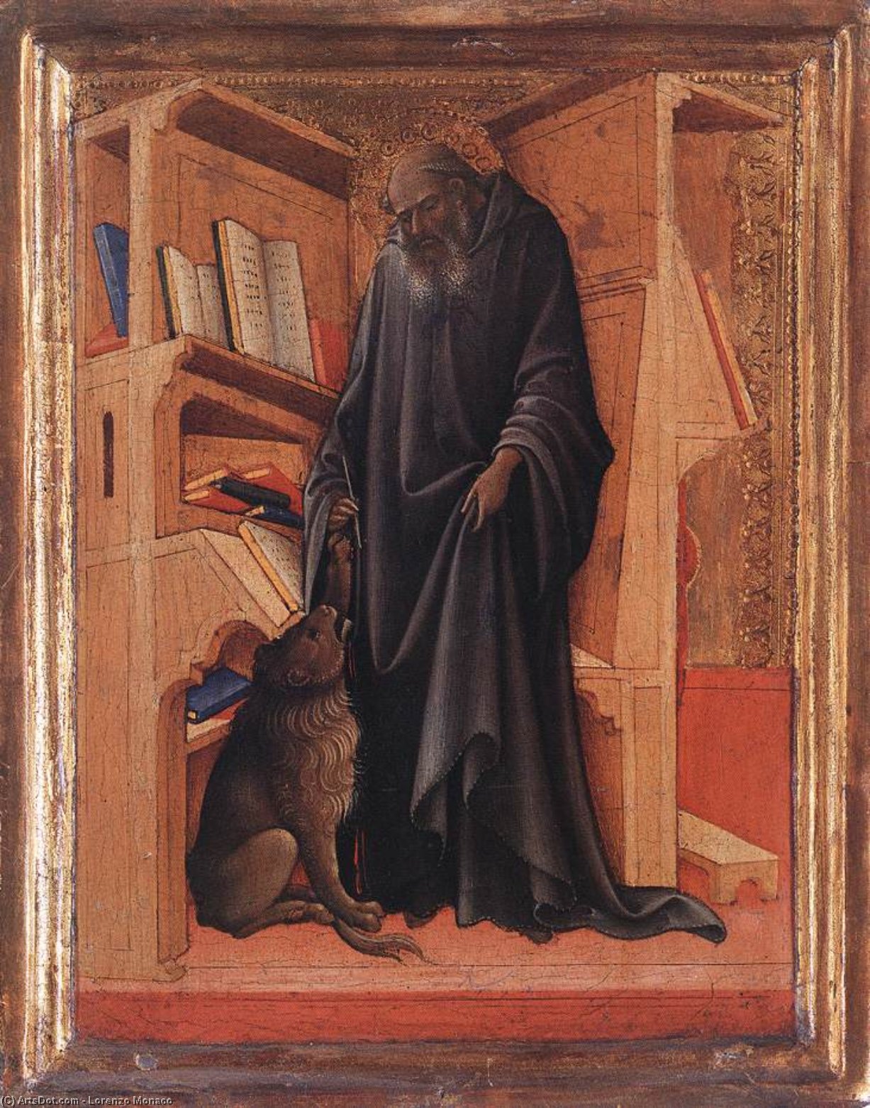 Wikioo.org - The Encyclopedia of Fine Arts - Painting, Artwork by Lorenzo Monaco - Diptych: St Jerome