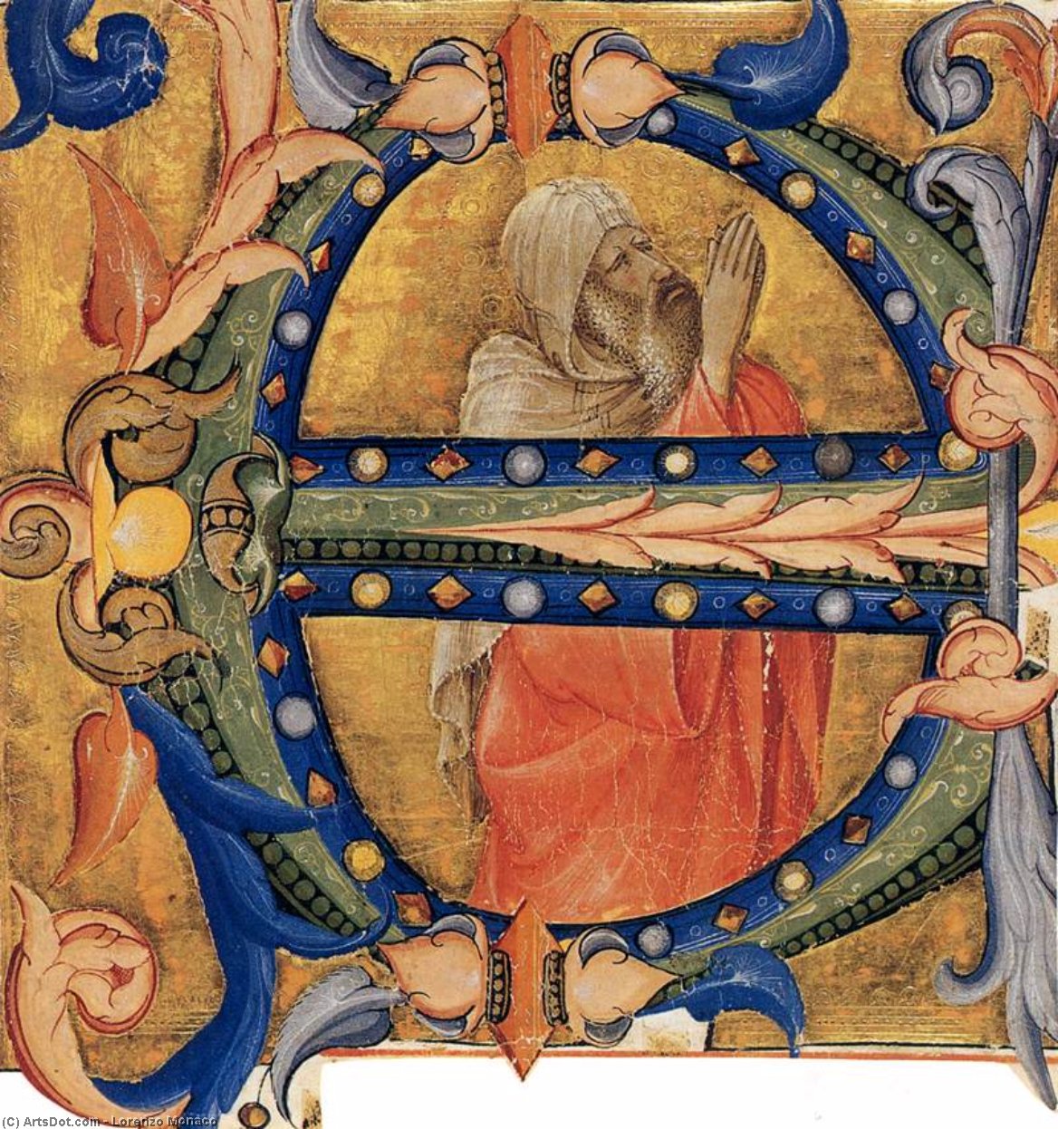 Wikioo.org - The Encyclopedia of Fine Arts - Painting, Artwork by Lorenzo Monaco - Gradual (Cod. H 74, folio 43r)