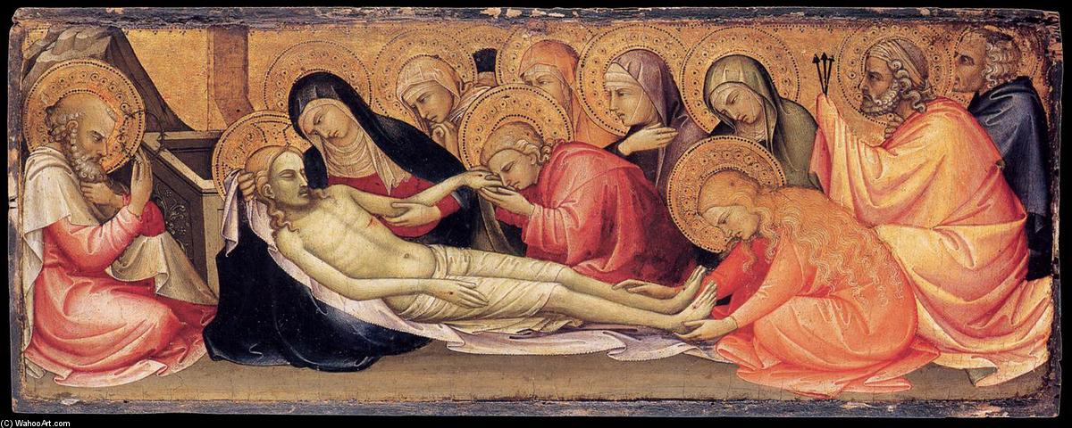 WikiOO.org - Encyclopedia of Fine Arts - Maľba, Artwork Lorenzo Monaco - Lamentation over the Dead Christ
