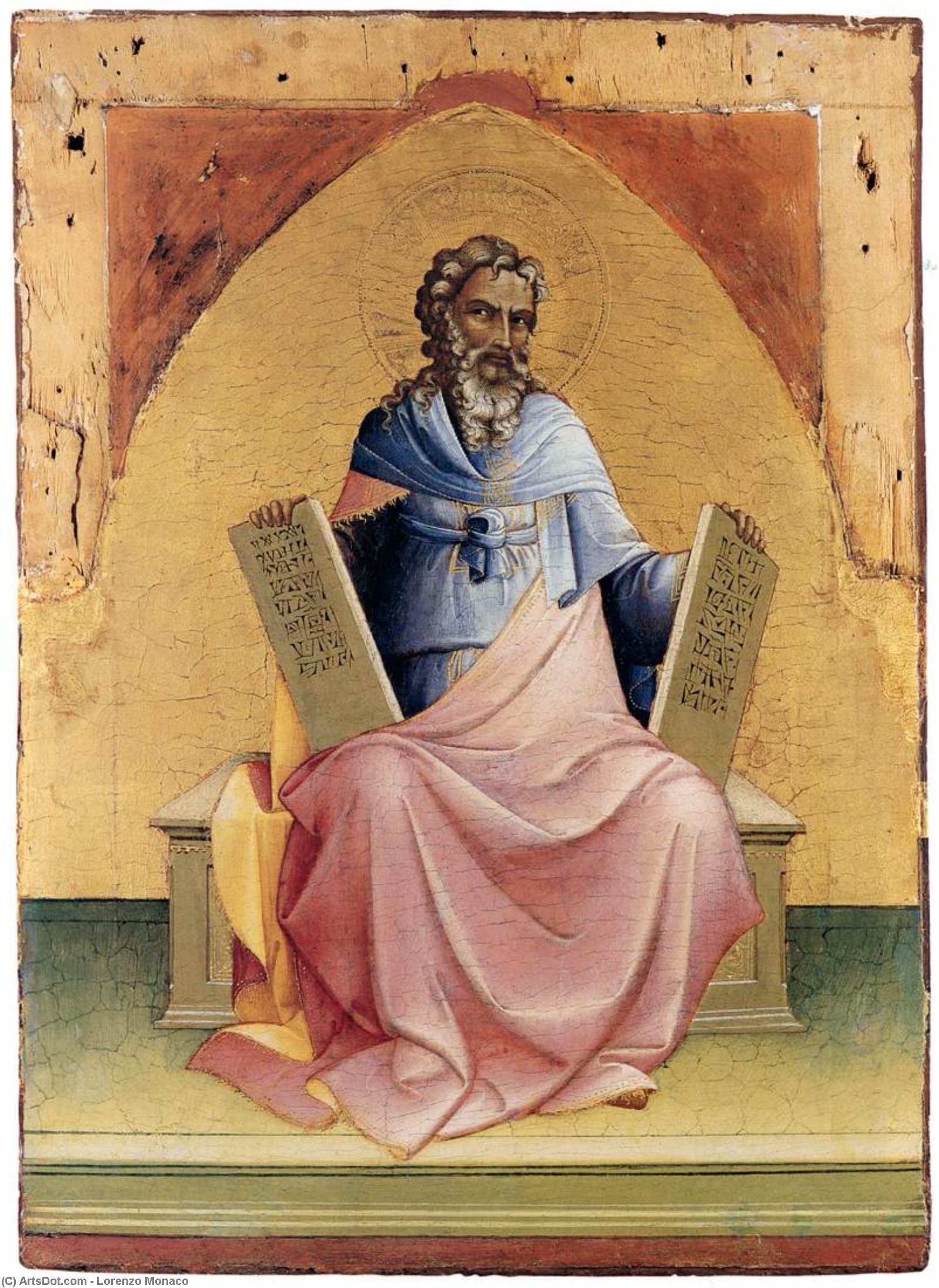 Wikioo.org - The Encyclopedia of Fine Arts - Painting, Artwork by Lorenzo Monaco - Moses