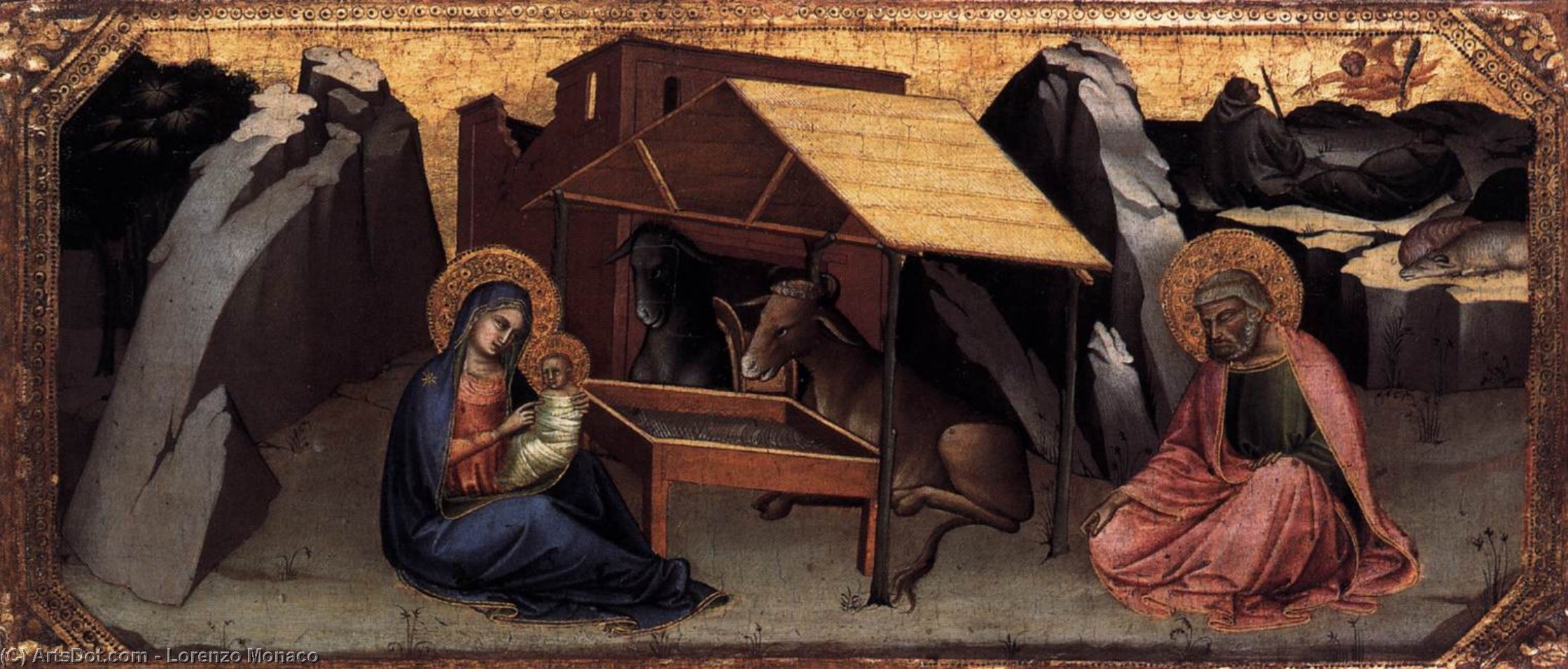 WikiOO.org - دایره المعارف هنرهای زیبا - نقاشی، آثار هنری Lorenzo Monaco - Nativity