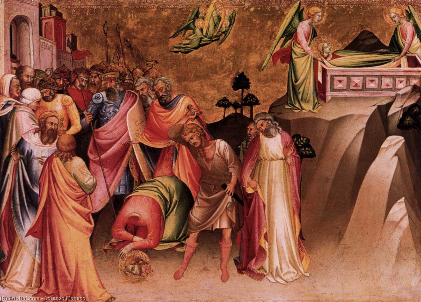 Wikioo.org - The Encyclopedia of Fine Arts - Painting, Artwork by Lorenzo Monaco - The Beheading of St Catherine of Alexandria