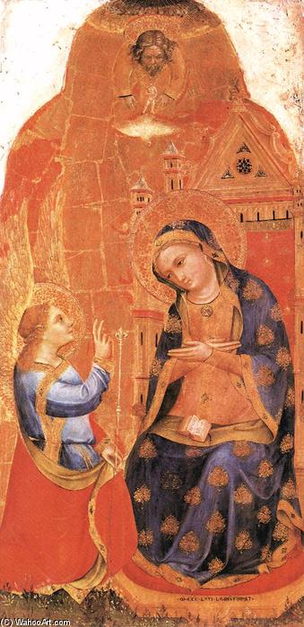 WikiOO.org - אנציקלופדיה לאמנויות יפות - ציור, יצירות אמנות Lorenzo Veneziano - Annunciation