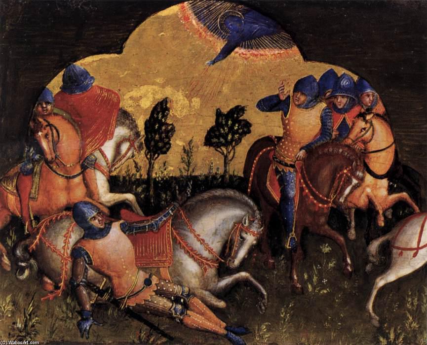 WikiOO.org - Encyclopedia of Fine Arts - Lukisan, Artwork Lorenzo Veneziano - Conversion of Paul