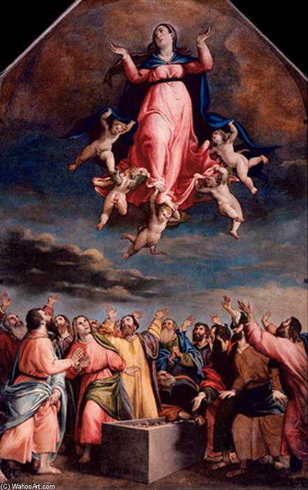 Wikioo.org - The Encyclopedia of Fine Arts - Painting, Artwork by Lorenzo Lotto - Assumption of the Virgin