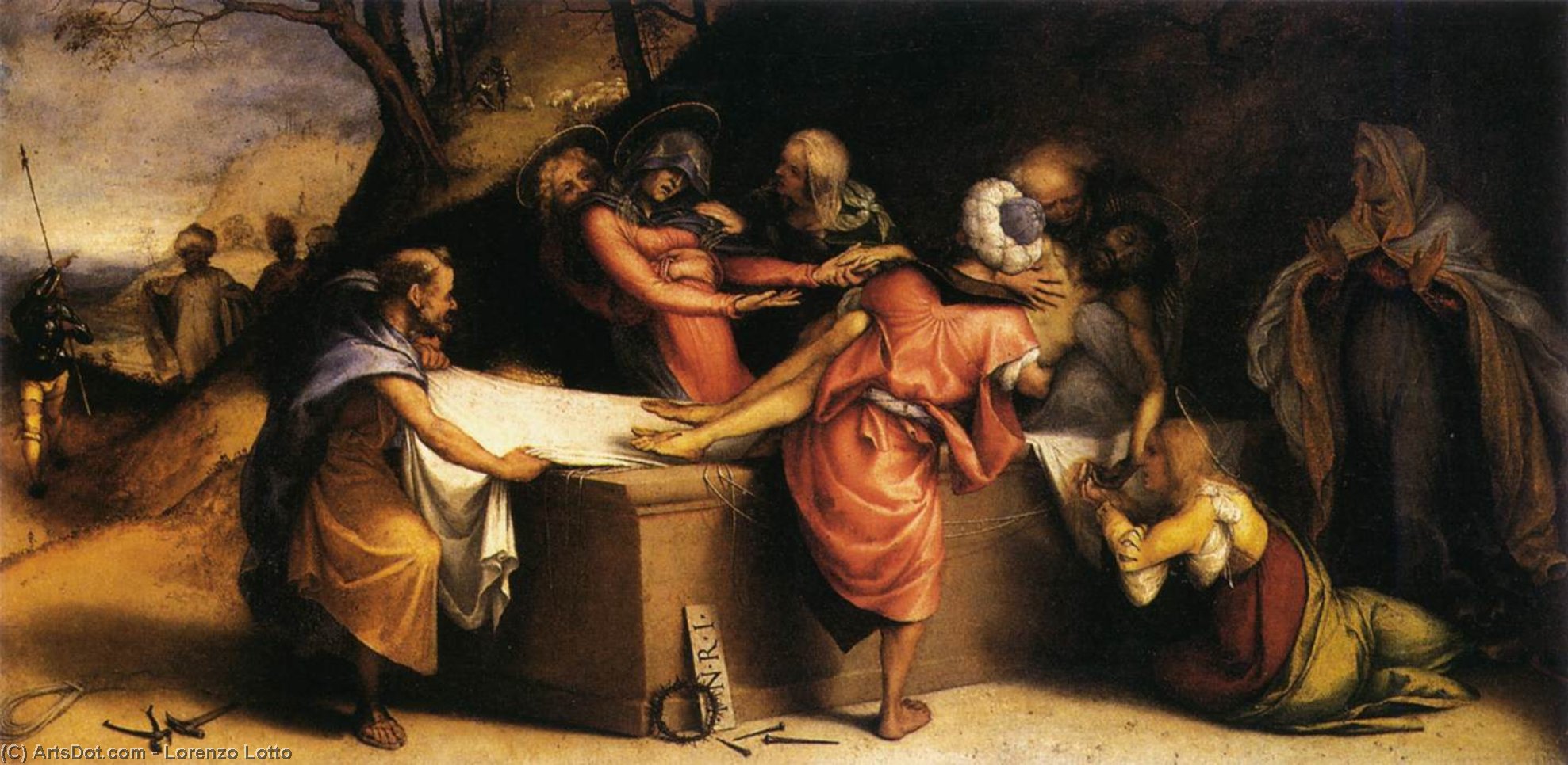 Wikioo.org - The Encyclopedia of Fine Arts - Painting, Artwork by Lorenzo Lotto - Deposition
