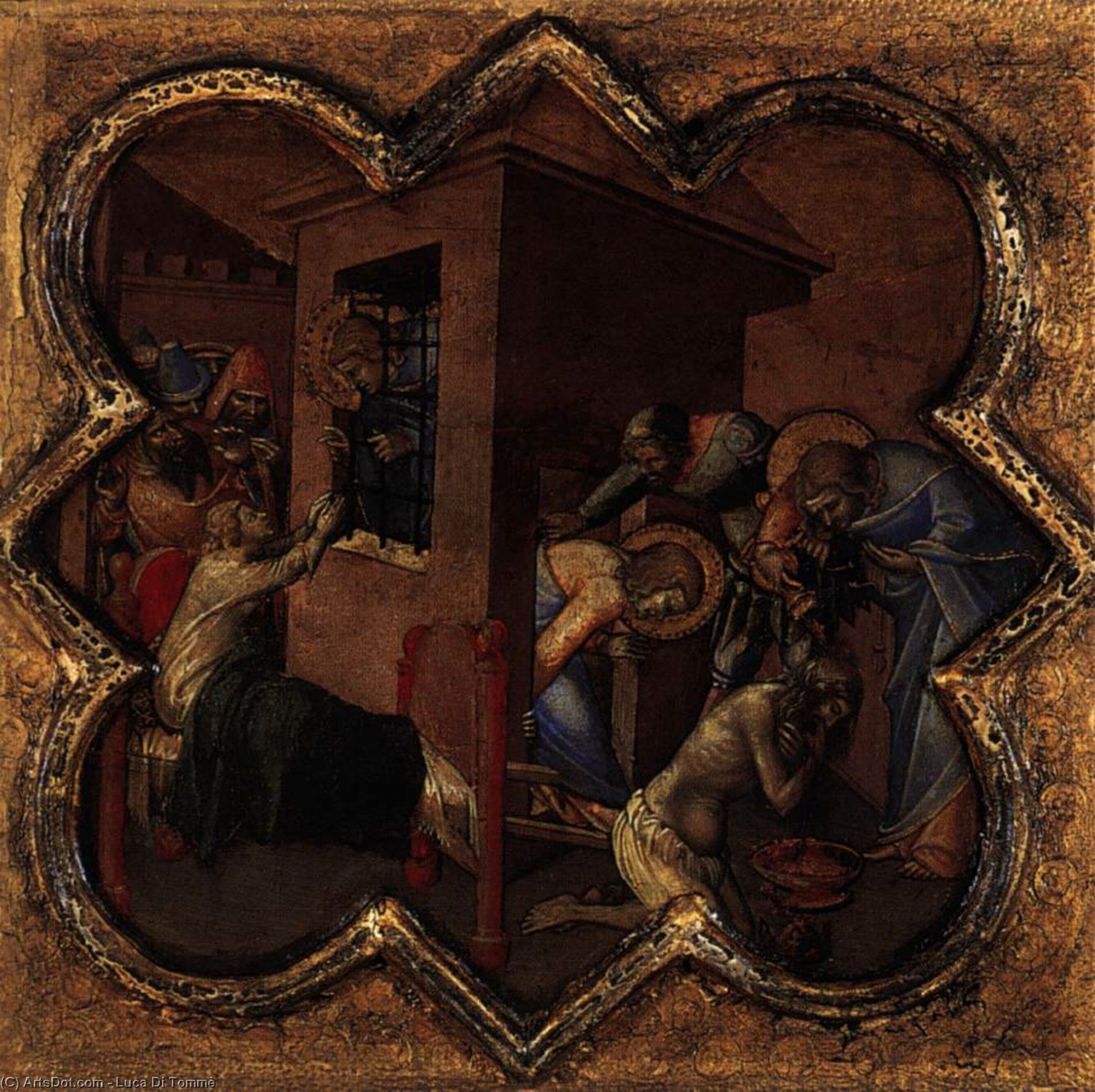 WikiOO.org - Encyclopedia of Fine Arts - Malba, Artwork Luca Di Tommè - Scenes from the Life of St Thomas