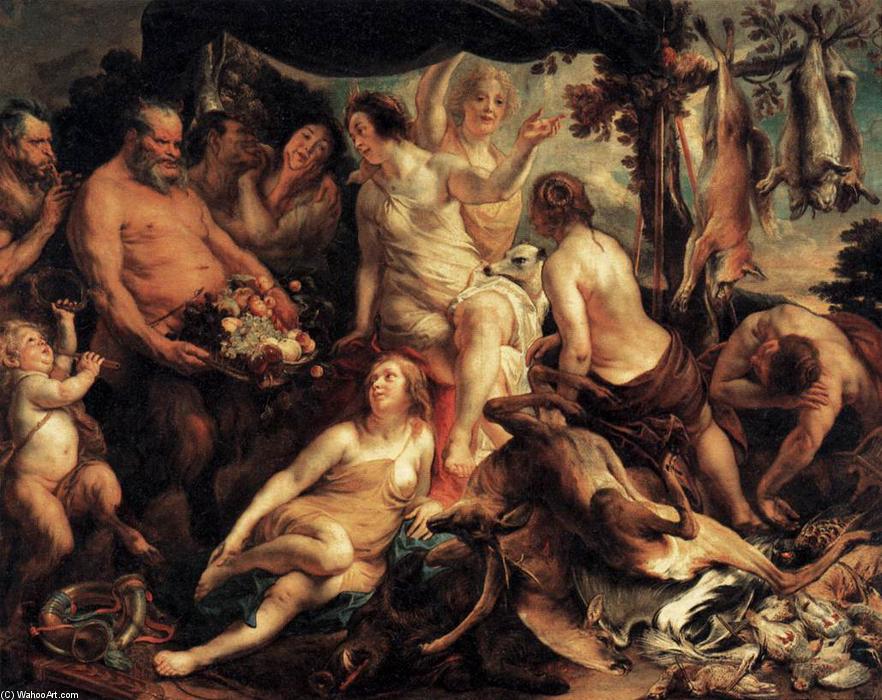 Wikioo.org – La Enciclopedia de las Bellas Artes - Pintura, Obras de arte de Jacob Jordaens - El Resto de Diana