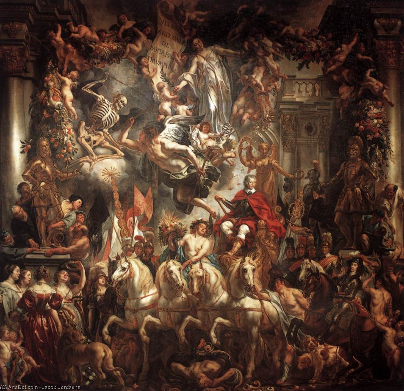 Wikioo.org - The Encyclopedia of Fine Arts - Painting, Artwork by Jacob Jordaens - Triumph of Frederik Hendrik