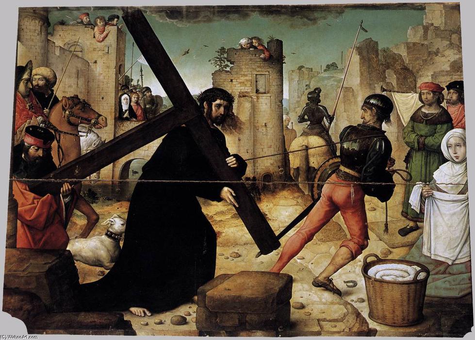 Wikioo.org - The Encyclopedia of Fine Arts - Painting, Artwork by Juan De Flandes - Carrying the Cross