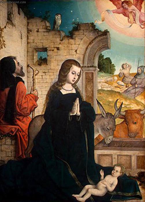 WikiOO.org - Encyclopedia of Fine Arts - Lukisan, Artwork Juan De Flandes - The Nativity