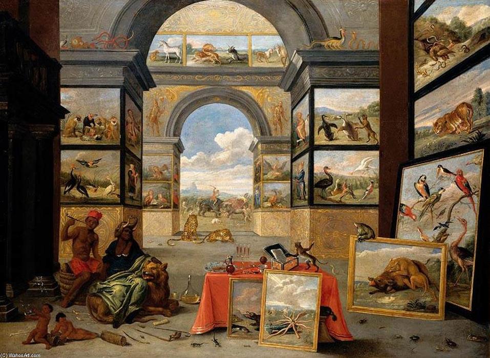 Wikioo.org - The Encyclopedia of Fine Arts - Painting, Artwork by Jan Van Kessel - The Continent of Africa