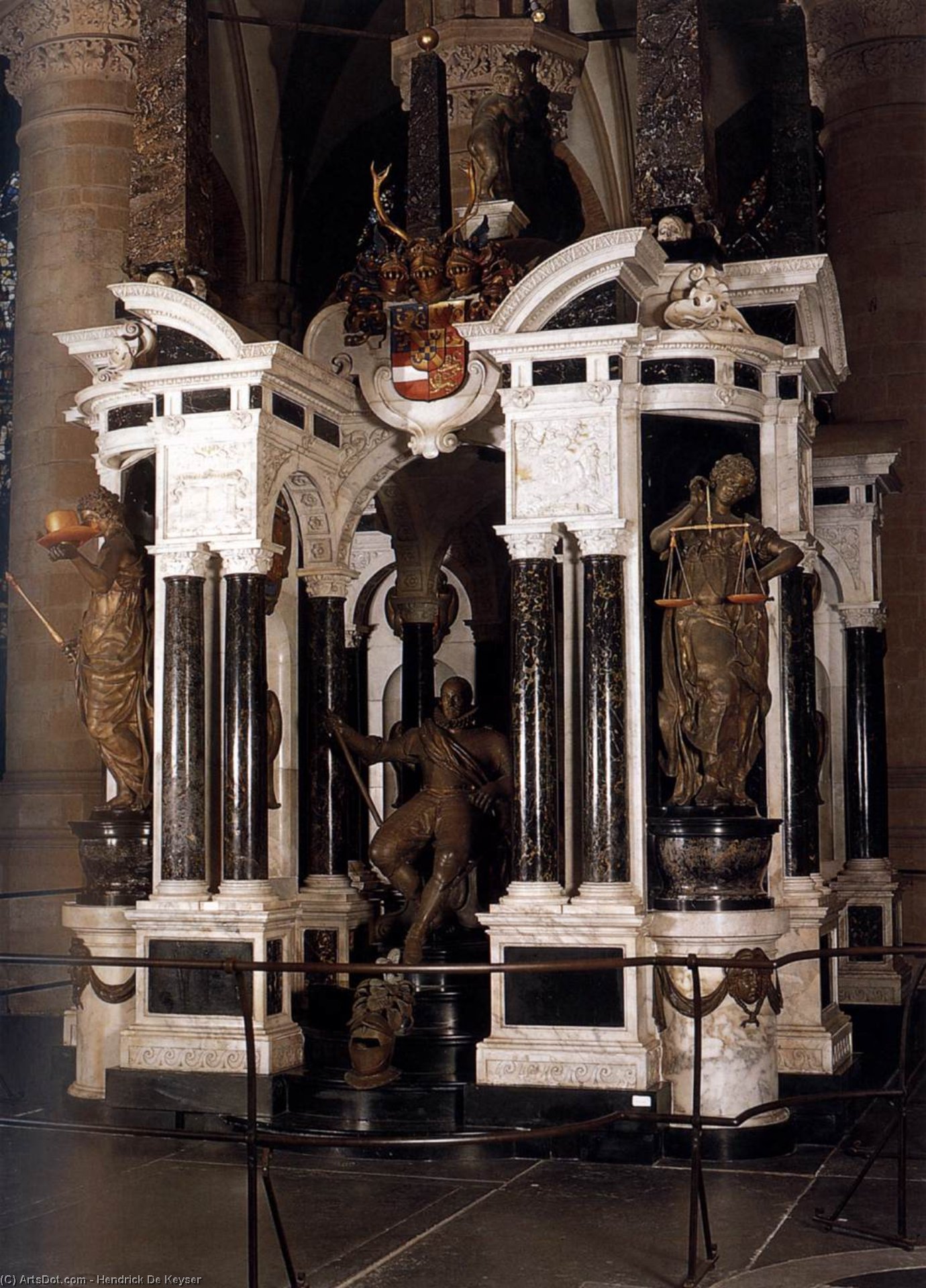 WikiOO.org - Encyclopedia of Fine Arts - Lukisan, Artwork Hendrick De Keyser - Tomb of William the Silent