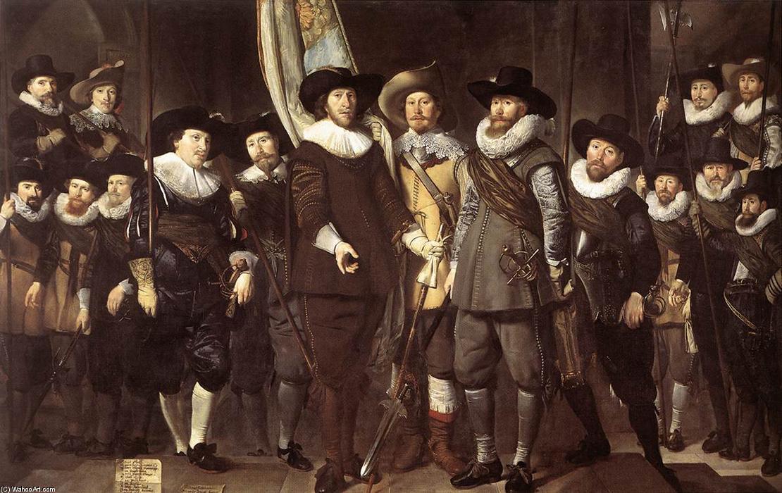 Wikioo.org - The Encyclopedia of Fine Arts - Painting, Artwork by Thomas De Keyser - The Militia Company of Captain Allaert Cloeck