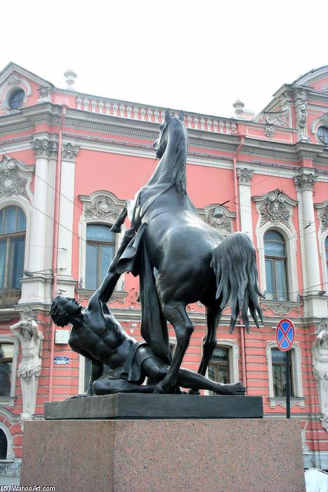 WikiOO.org - Enciclopédia das Belas Artes - Pintura, Arte por Pyotr Karlovich Klodt - Horse Tamer (9)
