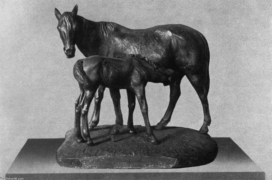 Wikioo.org - Encyklopedia Sztuk Pięknych - Malarstwo, Grafika Pyotr Karlovich Klodt - Horse with a Colt